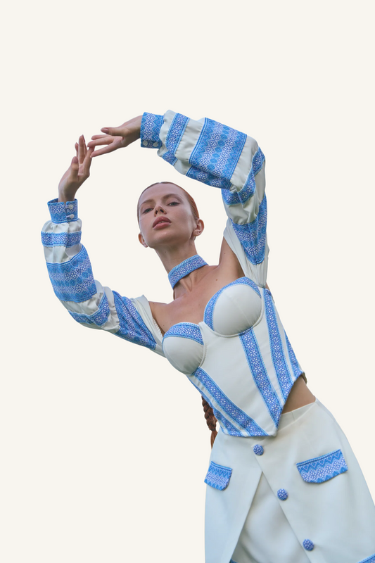 Корсет Колос блакитний